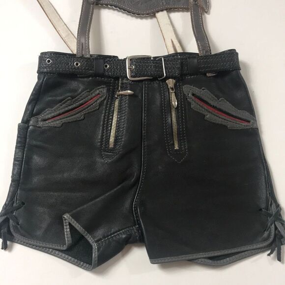 Vintage Original Genuine Leather Child Shorts.